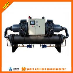 Twin compressor 50Hz/60Hz water cooled screw chiller MG-620WS(D) for molding