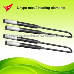 U shape molybdenum disilicide mosi2 heating elements