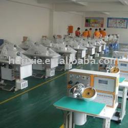 Ultrasonic double head hot fix machine