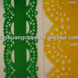 Ultrasonic lace machine samples