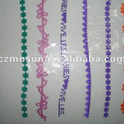 Ultrasonic lace sample