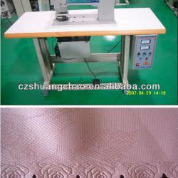 Ultrasonic lace sewing machine with sealing edge