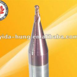 (under 1 mm) 2 Flute Miniature Ball End Mill