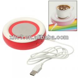 USB Electronic Coffee Cup Warmer Plate Beverage Warm-keeper for Office Home (Red)