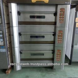 used baking oven 3decks 4trays for bread made in japan