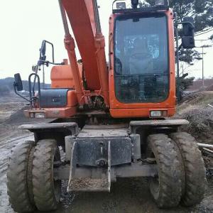 Used Excavator Doosan DX 140 W From Korea Year 2008