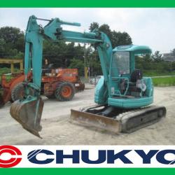 Used Japanese Mini Excavator PC 50 UU - 2E / Rubber Shoe , Offset Boom , Blade