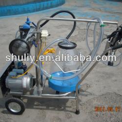 Vacuum Moving double bottle Cow Milking machine 0086-13703827539