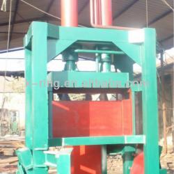 Vertical hydraulic baling machine for waste paper