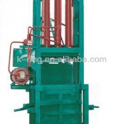 Vertical hydraulic baling machine for waste paper