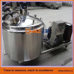 Vertical milk cooling tank