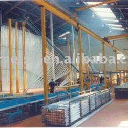 vertical powder coating line (for painting aluminium profiles)