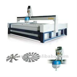 Water jet ceramic tile cutting machine with five-axis cutting head