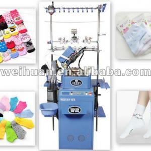 WH-6F-A1 full computerized plain socks knitting machine(3.5 inch)