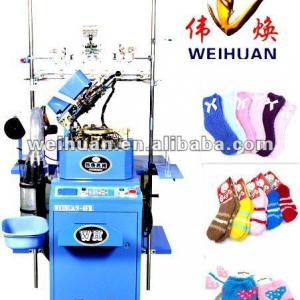 WH-6F-C2 computerized socks machine for knitting feather yarn and microfiber socks (4.5 inch)