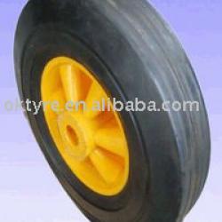 wheelbarrow solid rubber tires