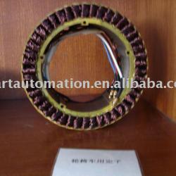 Wheelchair motor stator package with coil