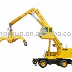 Wheeled Folded Boom Grabbing Crane