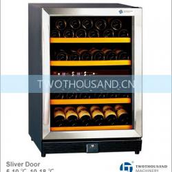 Wine Cooler - Silver Door, 5'C-10'C/10-18'C, 45 Bottles, CE, TT-RW45B-2