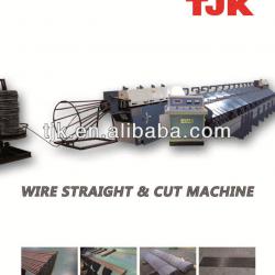 Wire straightening and cutting machine