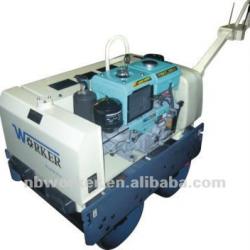 WKR650 mini road roller hydraulic drive by Japanese pump wate cooled diesel engine