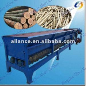 Wood debarker machine in machinery