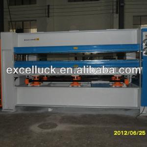 Wood door laminating hot press machine