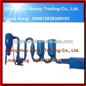 Wood sawdust dryer for briquette making line