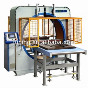 Wood wrapping machine