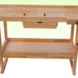 Wooden Workbench KL718-12 with Installation Size 126X61X84CM and Packing Size 132X53X17CM