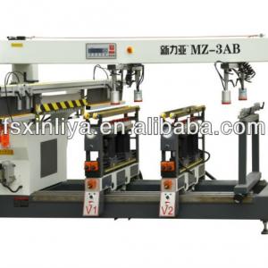 Woodworking double motors three-row drill