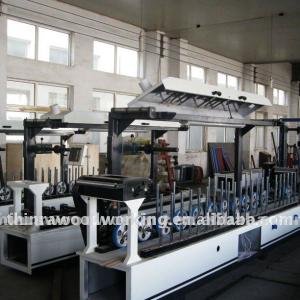 woodworking profile wrapping machine for cabinet and window hot and cold glue