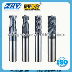 ZHY HRC55 ALTIN Coating Cobalt 10% Carbide End Mills