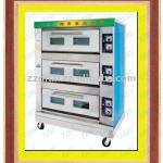 popular 3 layer 6 pan electric deck oven for industrial