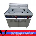 Two Tank Gas Deep Fryer Machine With Cabinet(GZL-92)