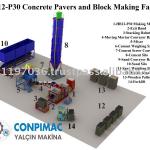 CONCRETE PAVERS, CONCRETE INTERLOCK AND CONCRETE BLOCK MACHINE