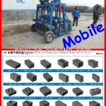 Small no pallet mobile hollow block machine