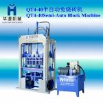 FOR family or small factory to do business of concrete block machine ! QT4-40 Semi-auto concrete block making machine for sale