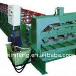 Steel decking panel forming machine