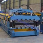 Double Layer Roll Forming Machines For Step Tile and Trapezoidal Roofing