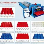 QJ 828-1035 automatic colored glazed roof tile machine China