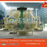 Gypsum powder production line.