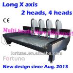 Fortuna DB2500S Long X axis and multi heads stone cnc router