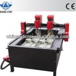 JK-4025S 2-heads Cylinder Stone Engraving CNC Router