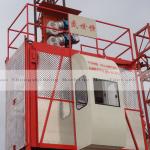 SC200/200 frequency conversion hoist with twin cage construction hoist