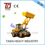 taida brand zl30 wheel loader 3 ton wheel loader with ce for sale