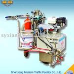 airless cold spray road line striping machine