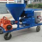 Mortar spraying machine for wall