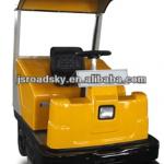 driving road sweeper