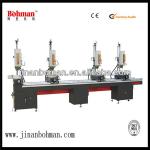 Horizontal combination drilling machine for aluminum and pvc profiles
